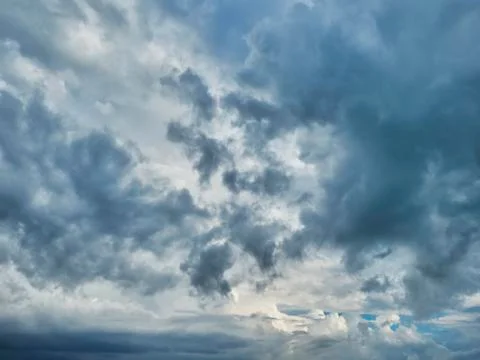 Dark rain clouds in the sky Stock Photos