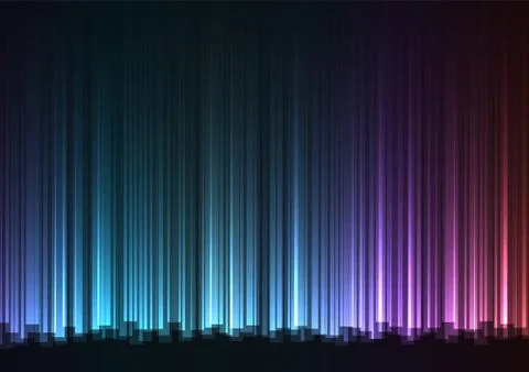 Dark rainbow abstract bar line background Stock Illustration