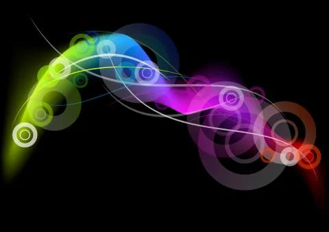 Dark rainbow Illustrazione stock