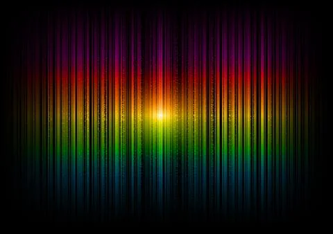 Dark rainbow Illustrazione stock
