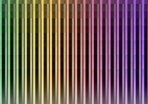 Dark rainbow pixel bar abstract background Stock Illustration