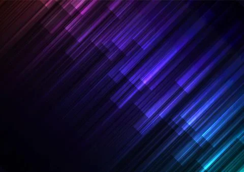 Dark rainbow speed bar overlap in dark background Stock Illustration