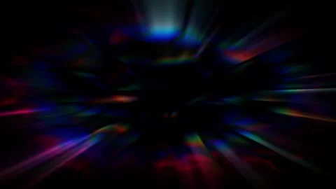 Dark Rainbow Warp Speed Tunnel Abstract Background Seamless Loop Vídeo Stock 333309357