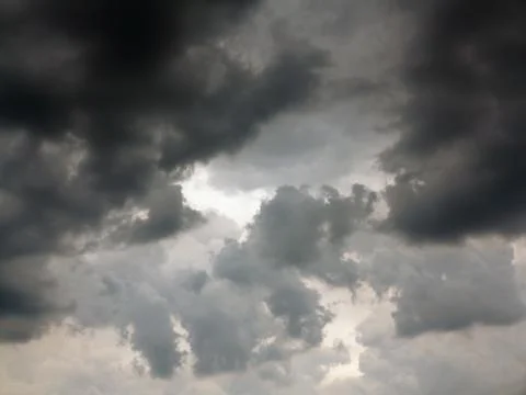 Dark rainy clouds Foto stock