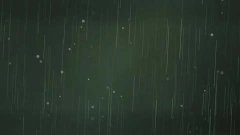 Dark Rainy Night Sky with Falling Raindrops and Bokeh Effect Stock Footage 346661664