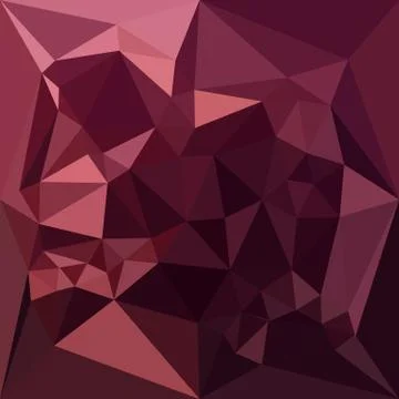 Dark Raspberry Red Abstract Low Polygon Background Stock Illustration