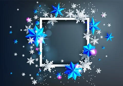 Dark Realistic frame Stock Illustration