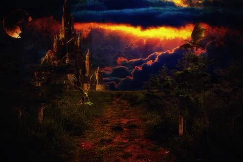 Dark Realm Stock Illustration