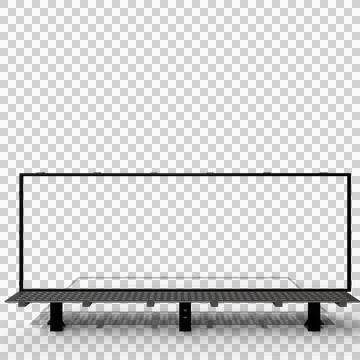 A dark, rectangular, horizontally-oriented, flatbed trailer Stock Photos
