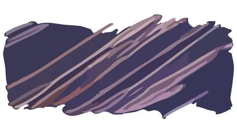 Dark rectangular shape with diagonal brush strokes in grunge style. Stock Illustration