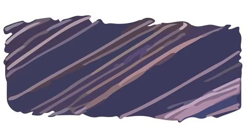 Dark rectangular shape with diagonal brush strokes in grunge style. Stock Illustration