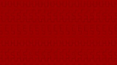 Dark Red Abstract Background with Interlocking Tubular Wall Pattern Illustrazione stock
