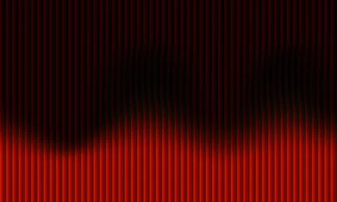 Dark red abstract background with vertical ribbed texture and fluid wavy sh.. Stock-Illustration