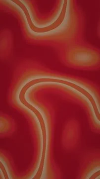 A dark red abstract composition features winding brown lines, soft beige ha.. Stock Illustration