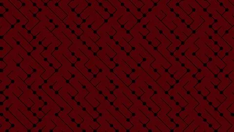 Dark Red Abstract Electronic Circuit Pattern Stock Illustration