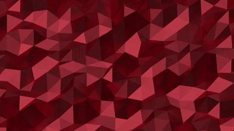 Dark Red Abstract Geometric Pattern Textured Background Low Poly 스톡 동영상 347075131
