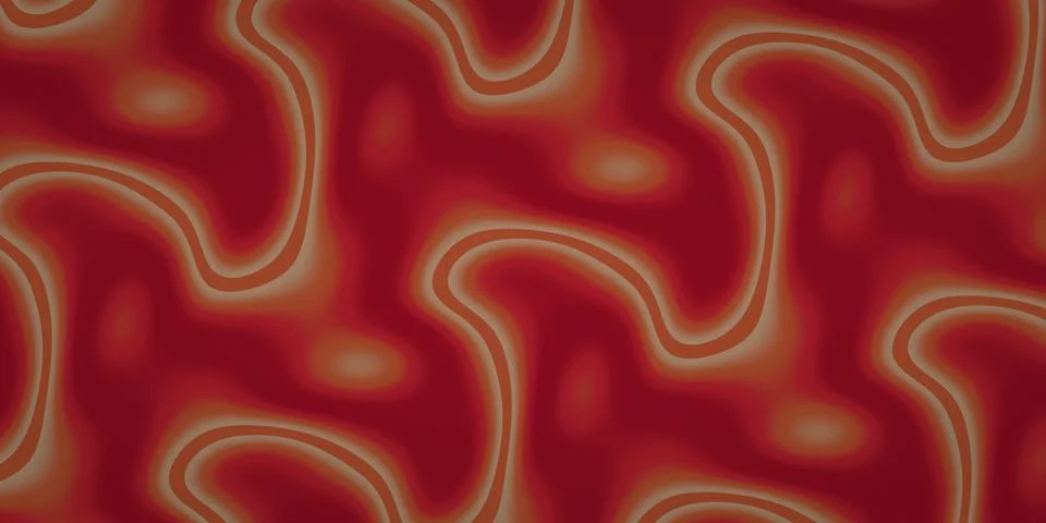 A dark red abstract pattern features repeated irregular contour lines, mute.. イラスト素材