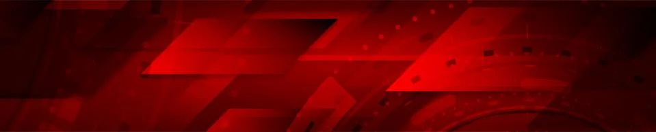 Dark red abstract technology web header design Illustrazione stock