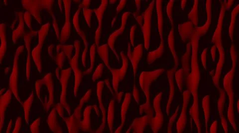 Dark red abstraction with smooth, convex, vertical shapes and shadows.  Stock Illustration