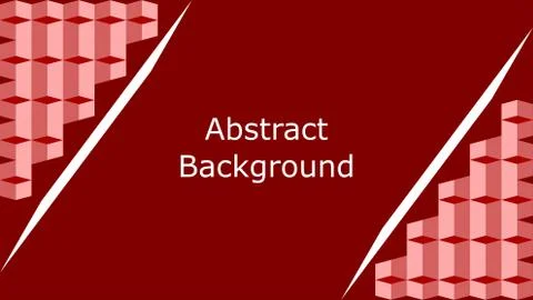Dark red and Squere geometric background Stock Illustration
