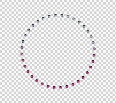 Dark red and white geometric pattern with ornate floral border and central Illustrazione stock