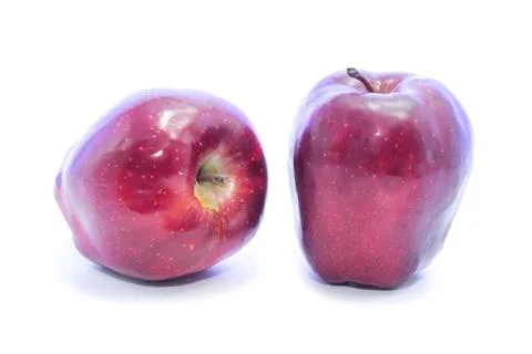 Dark red apple different type Stock Photos