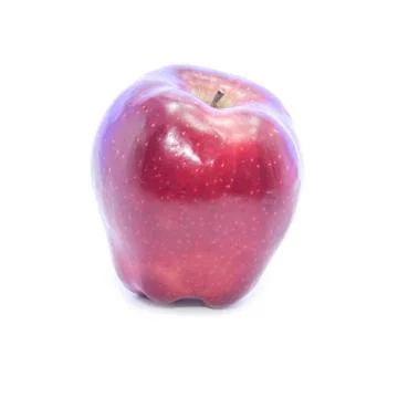 Dark red apple side view Foto stock