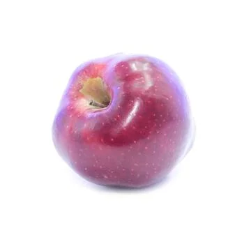 Dark red apple top view Stock Photos