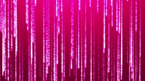 On a dark red background, chains of bright pink hearts appear on top. Animation Stock Footage 258920937
