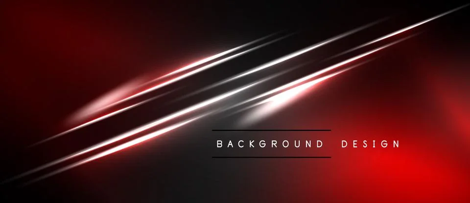 Dark red background features bright diagonal lines. Modern design elements Stock Illustration