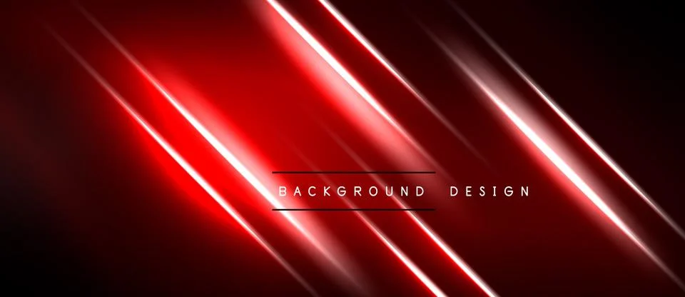 Dark red background features bright diagonal lines. Modern design with glowin 스톡 일러스트