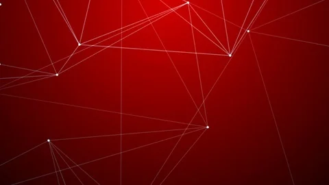 Dark red background moving white dots wire framed seamless footage Video stock 71004177