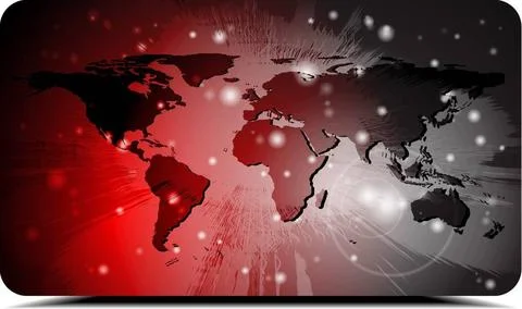 Dark red background with world map. Eps 10 vector Dark red background with... Stock Photos