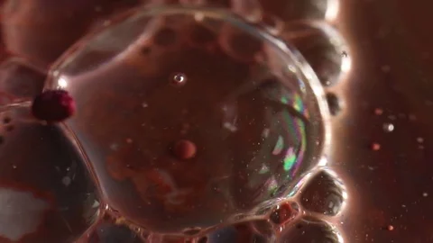 Dark Red-Black Bubbles Stock Footage 75740969