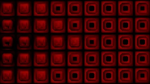 Dark Red Box Pattern VJ Loops Stock Footage 74356264