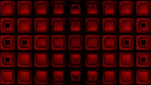 Dark Red Box Pattern VJ Loops Video stock 74356606