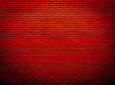 Dark red brick wall texture for background Stock Photos