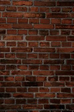 Dark red brick wall texture. Abstract background pattern Stock Photos