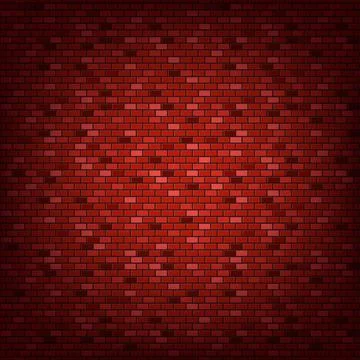 Dark red brick wall vector background 스톡 일러스트