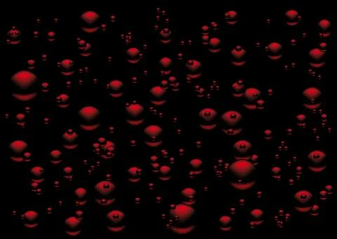 Dark red bubbles. Stock Illustration