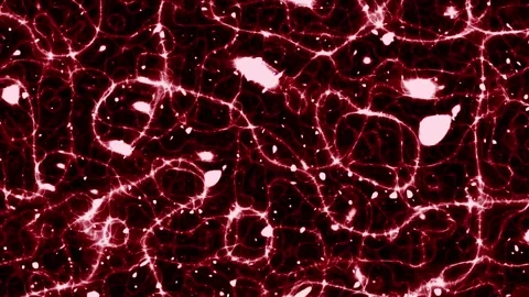 Dark Red Cell Cosmos Fluid Background Loop Stock Footage 256236264