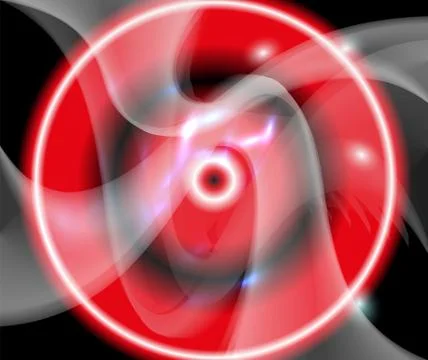 Dark red circle light Abstract wave background Illustrazione stock