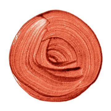 Dark red circular brush stroke Stock Illustration