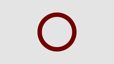 Dark red circular frame for simple design element. Stock Illustration