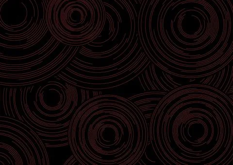 Dark red circular lines abstract futuristic tech background 스톡 일러스트