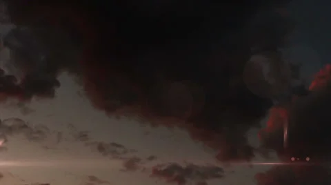 Dark red clouds Vídeos de archivo 39656436