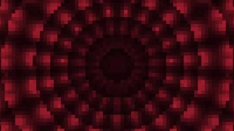 Dark Red Concentric Circle Tunnel Animation Clip 4K Stock Footage 332866649