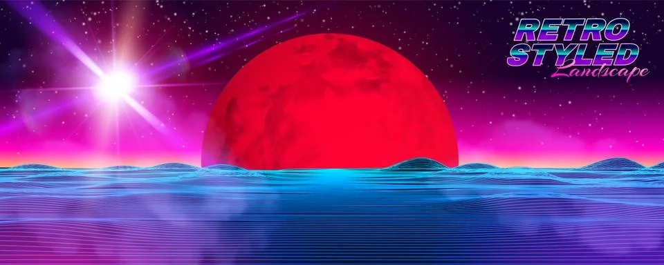 Dark red curvy pattern surface. Vector 3d illustration. Abstract futuristic Illustrazione stock