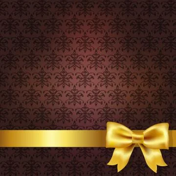 Dark red damask background Stock Illustration