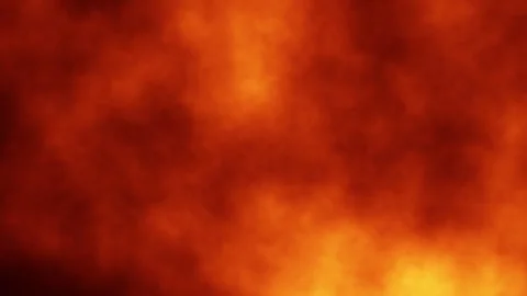 Dark red fire smoke vertical motion loop animation Stock Footage 340587560
